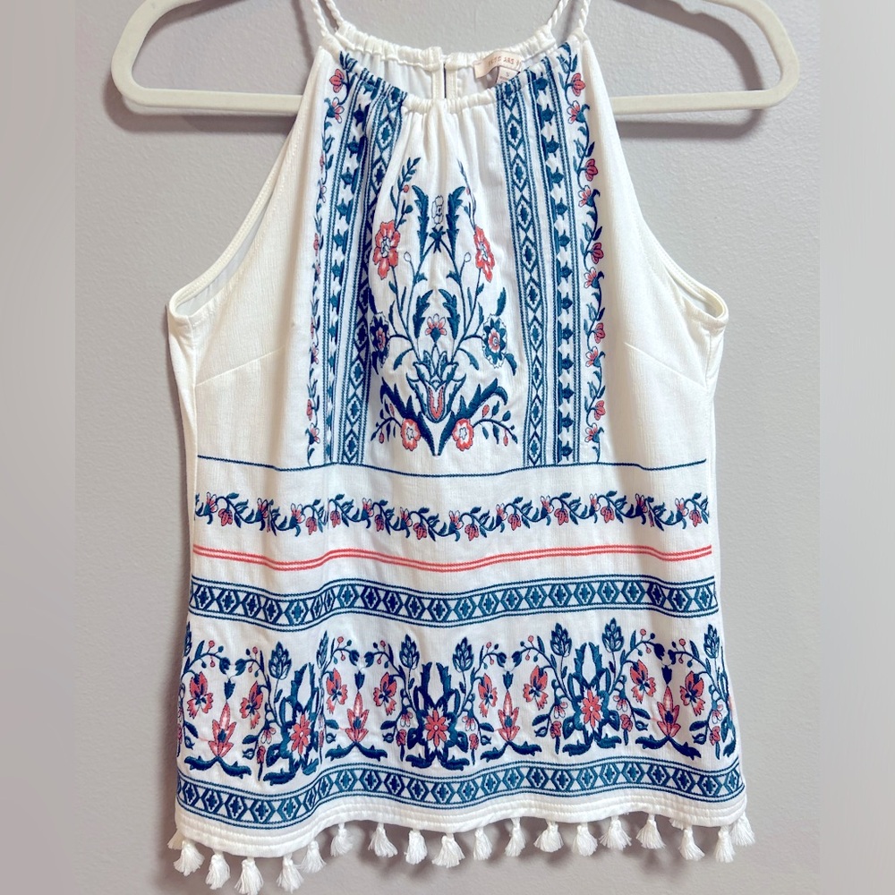 Skies Are Blue Women’s Embroidered Top